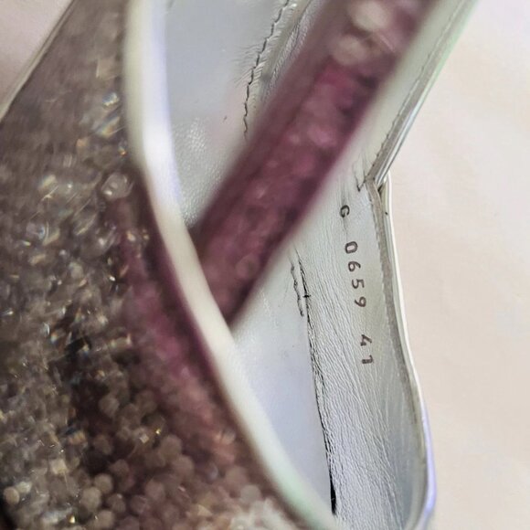 Dolce & Gabbana Lollo 105 Crystal Slingback Pumps - Picture 3 of 16
